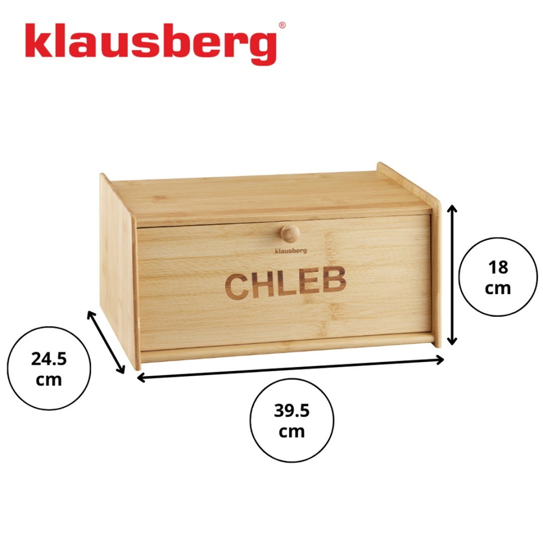 CHLEBAK POJEMNIK BAMBUSOWY NA PIECZYWO KLAUSBERG KB-7934